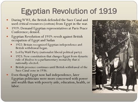 A Revolta de 1919 na Egito; Uma Luta Pelo Autogoverno e Contra a Ocupação Britânica